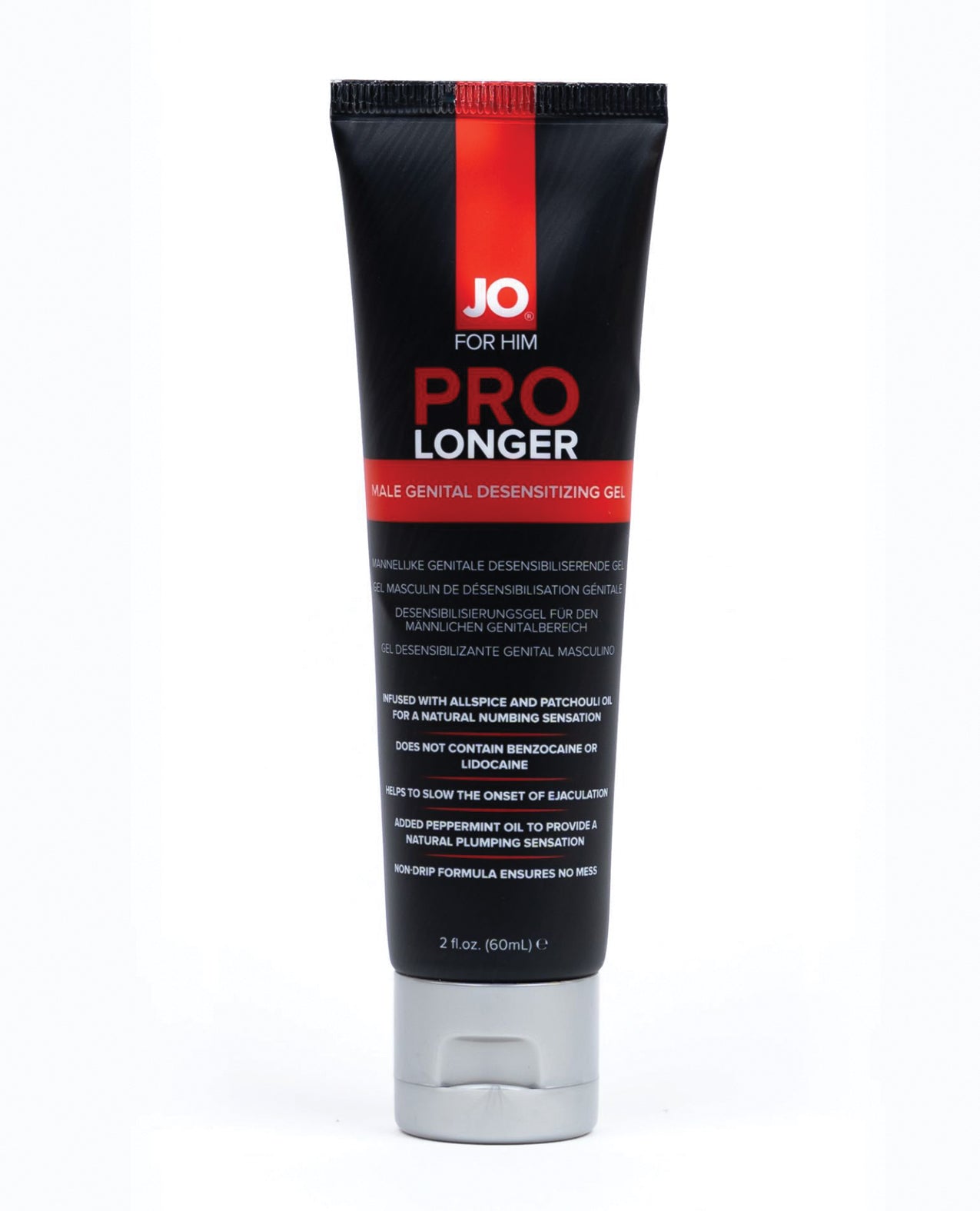 JO Prolonger Gel - Benzocaine Free Desensitizer 2 oz