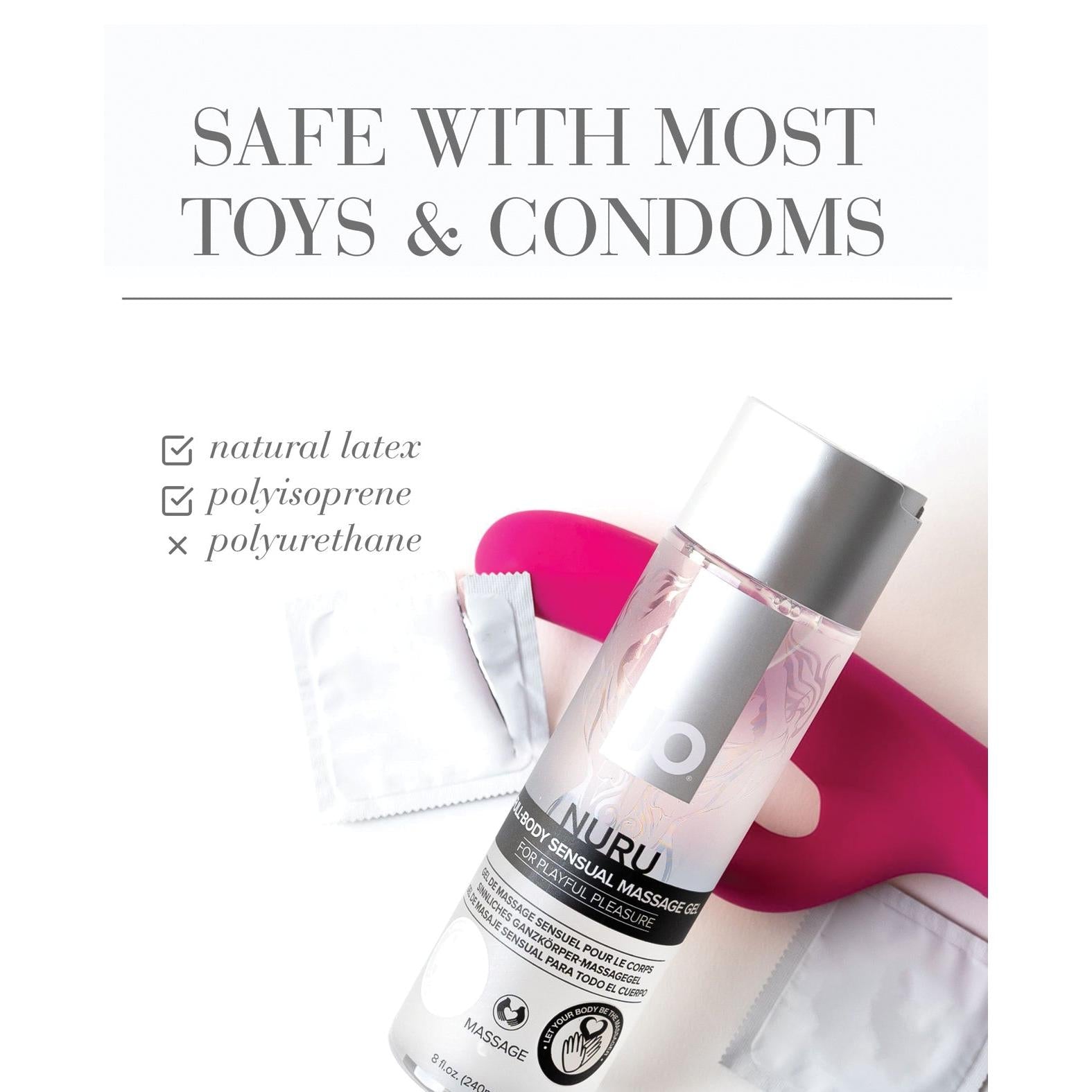 JO Nuru Massage Gel - Fragrance Free Massage 8 oz