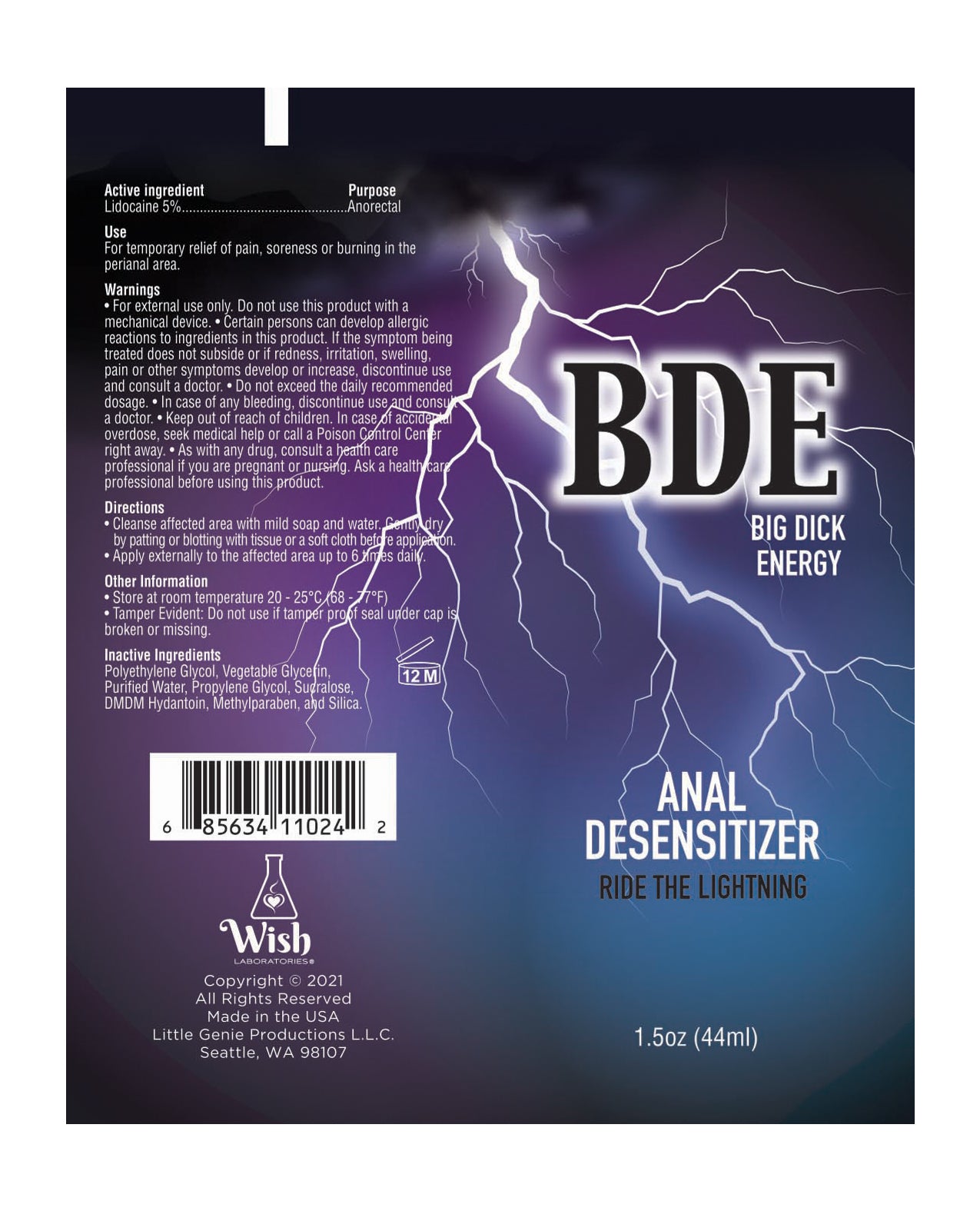 BDE Anal Desensitizer - 1.5 oz