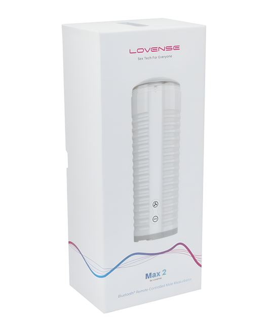 Lovense Max 2 Rechargeable Male Masturbator showcases innovative design for ultimate pleasure and stimulation.