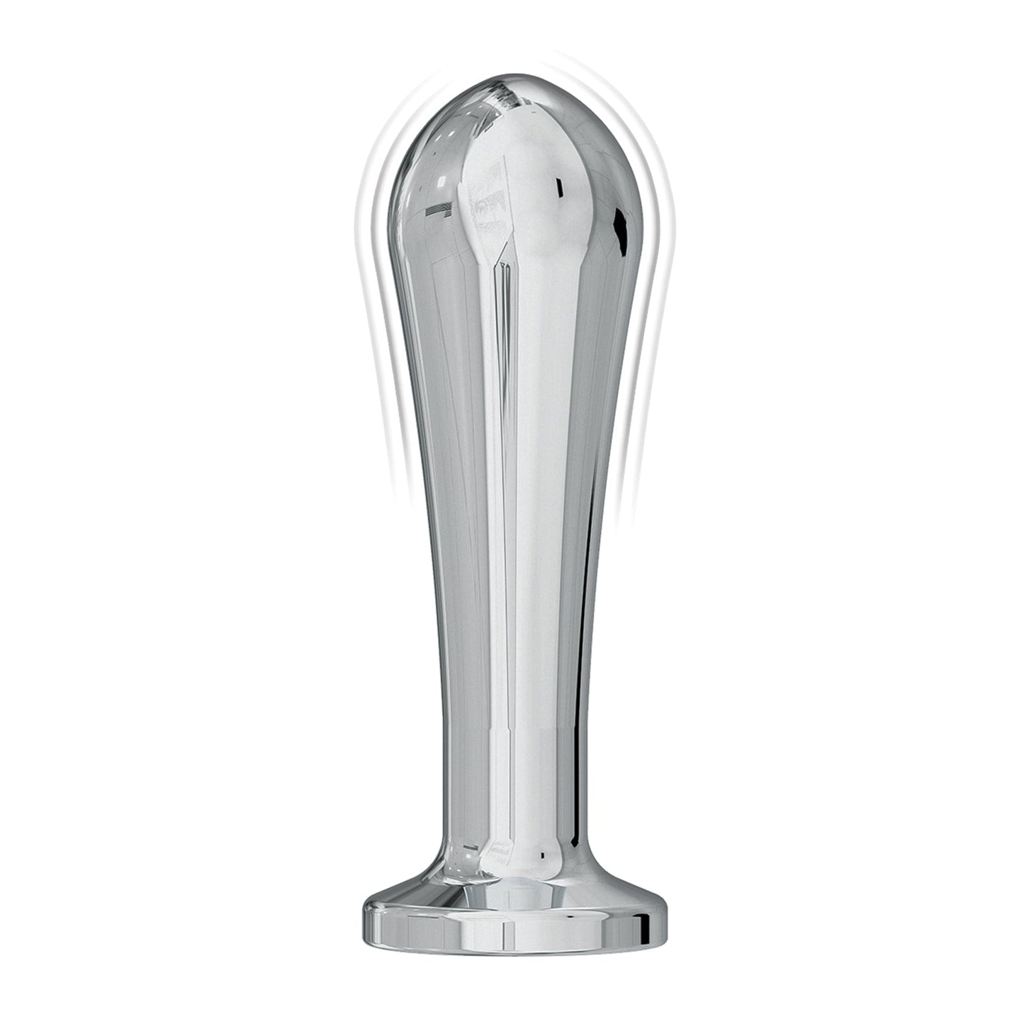 Ass-sation Remote Vibrating Metal Anal Bulb - Silver