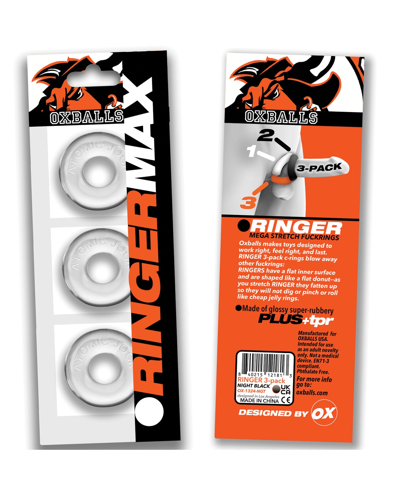 Oxballs Ringer Max 3 Pack Cock Rings