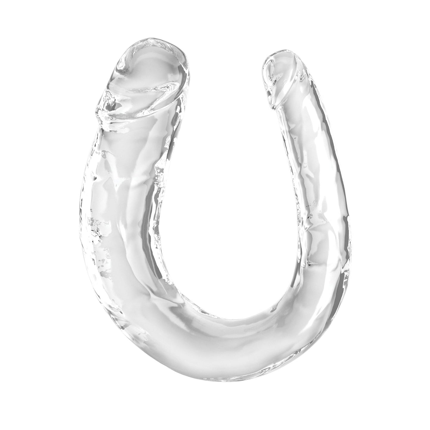 King Cock Clear Medium Double Trouble Dildo