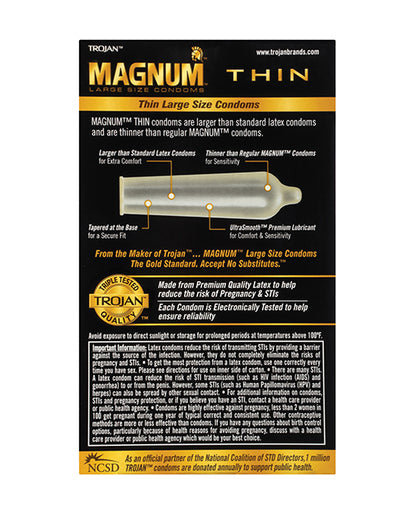 Trojan Magnum Thin Condom