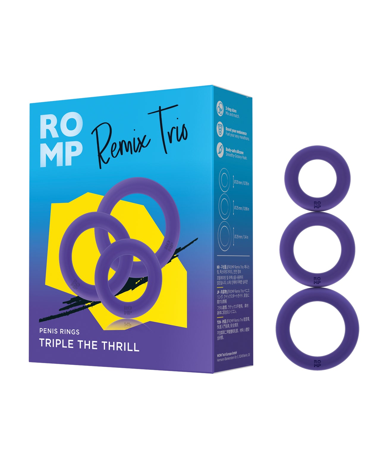 Romp Remix Trio Penis Ring Set