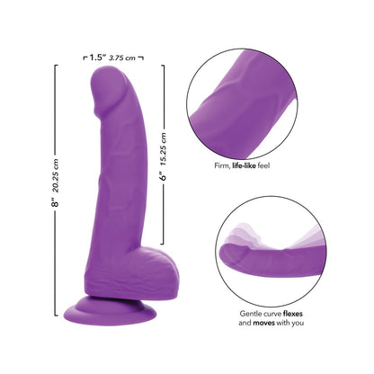 Silicone Studs Neon 6" Dildo