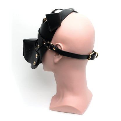 NO ETA $=665 Bondage Pup Hood - O/S Black