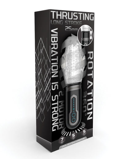 Thrusting, Vibrating & Rotating Oral Sex Masturbator