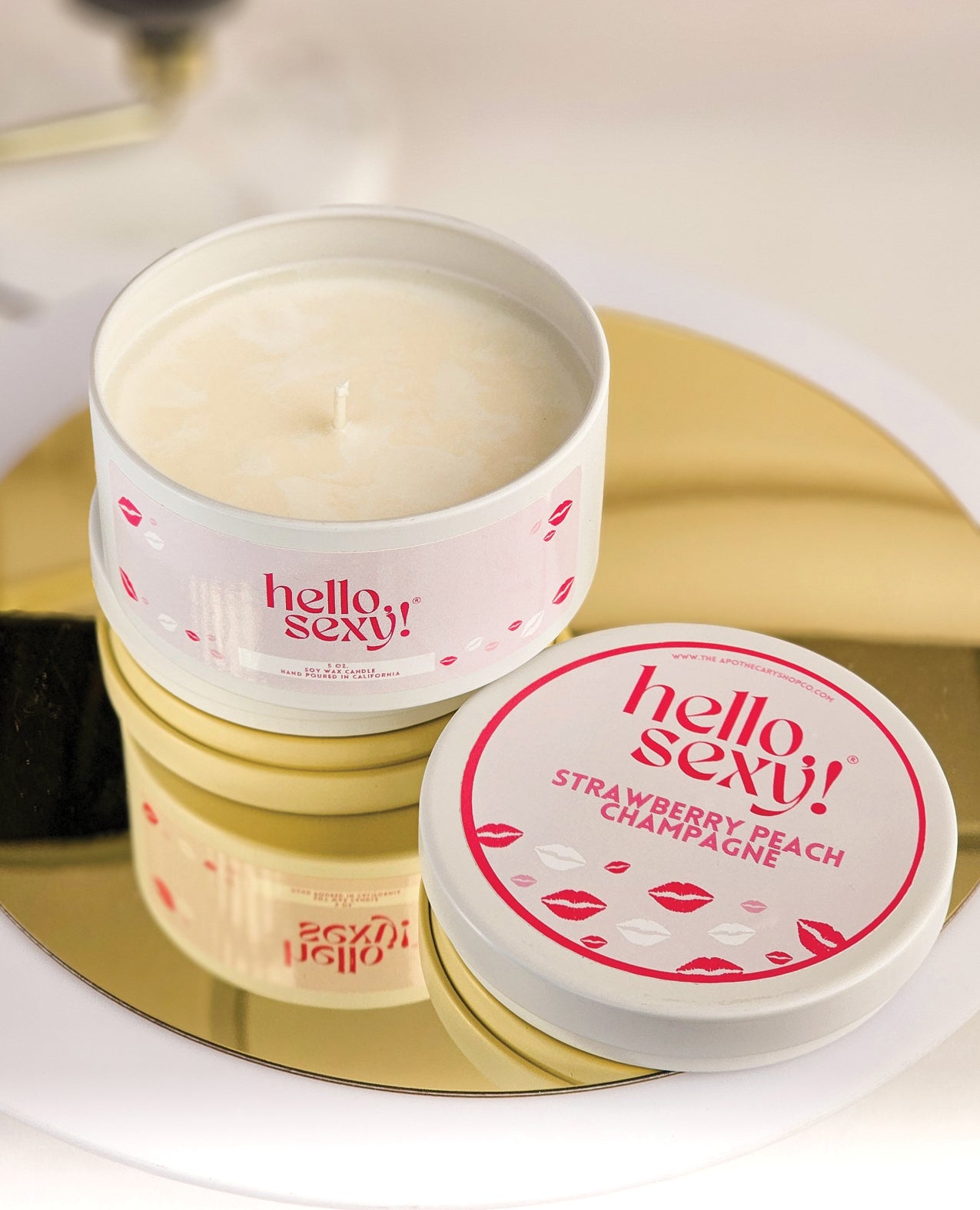 Hello Sexy! Candle - Strawberry Peach Champagne