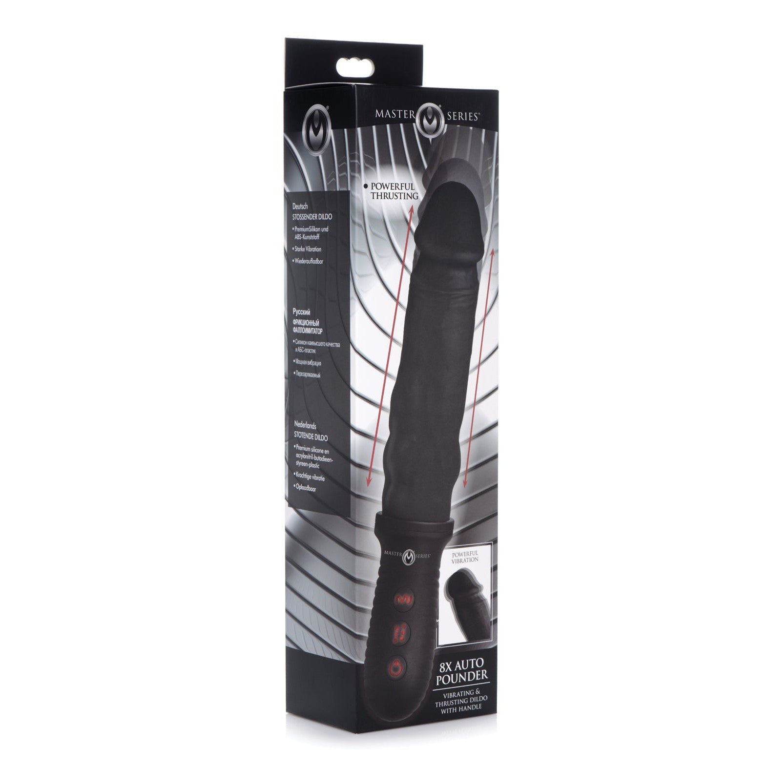 Master Series 8X Auto Pounder Vibrating & Thrusting Dildo Adam's Toy Box Master Series 8X Auto Pounder Vibrating & Thrusting Dildo Adam's Toy Box