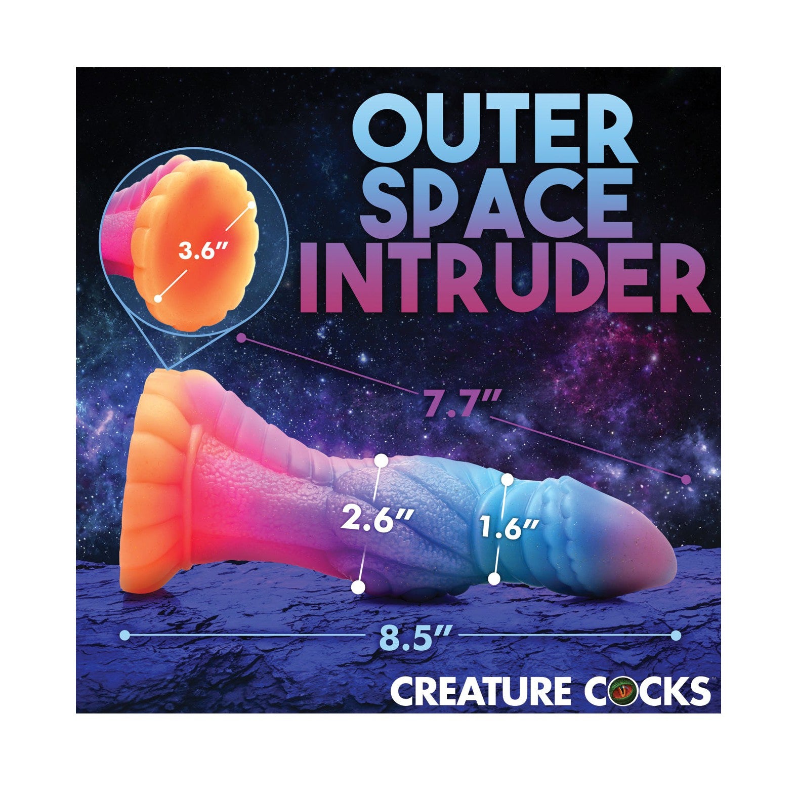 Creature Cocks Galactic Cock Alien Creature Silicone Dildo