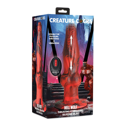 Creature Cocks Hell-Wolf Thrusting & Vibrating Silicone Dildo