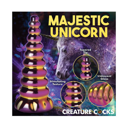 Creature Cocks Twilight Rainbow Glass Dildo