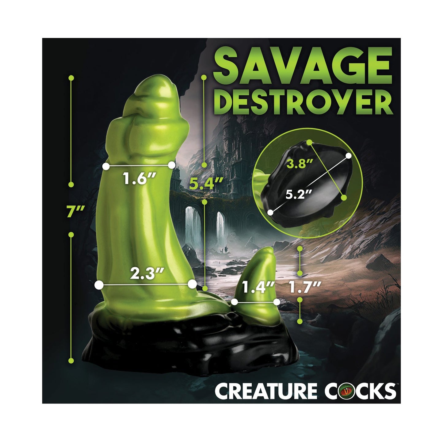 Creature Cocks Orc Silicone Dildo