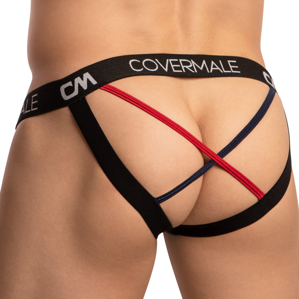 Cover Male Cross String Back Jockstrap