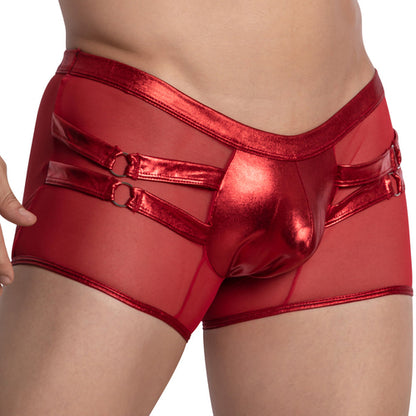 Miami Jock Boxer Shiny Leather Pouch