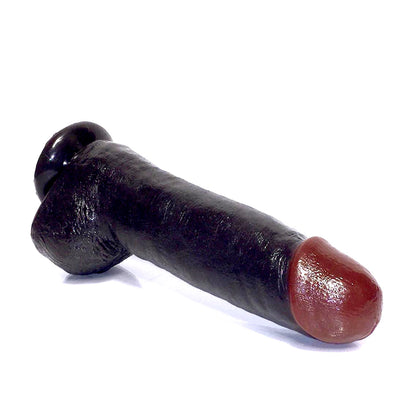 Rascal Black Balled 12" Cock With Balls