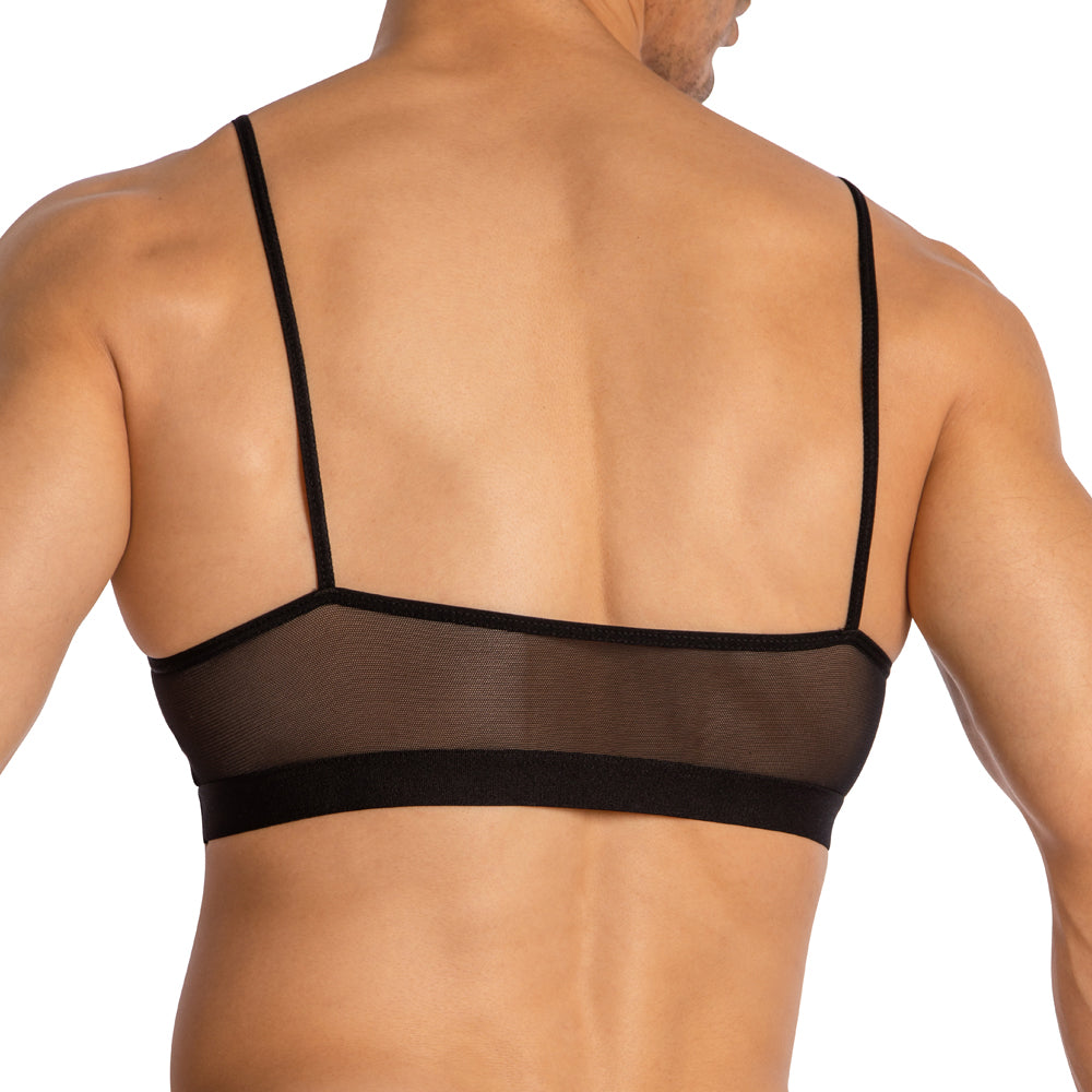 Secret Male SMA029 See Through Cross Strap Tops