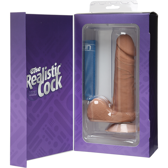 6" Realistic Cock With Balls
