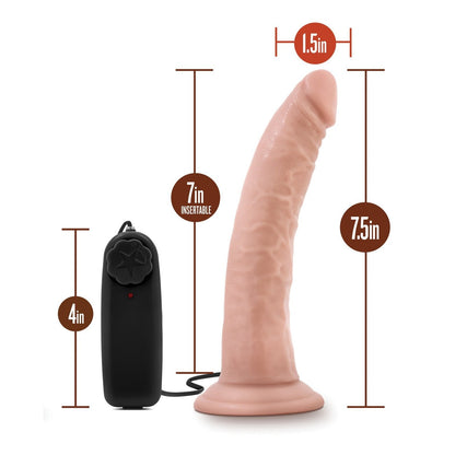 Blush Dr. Skin Dr. Dave 7" Cock w/Suction Cup