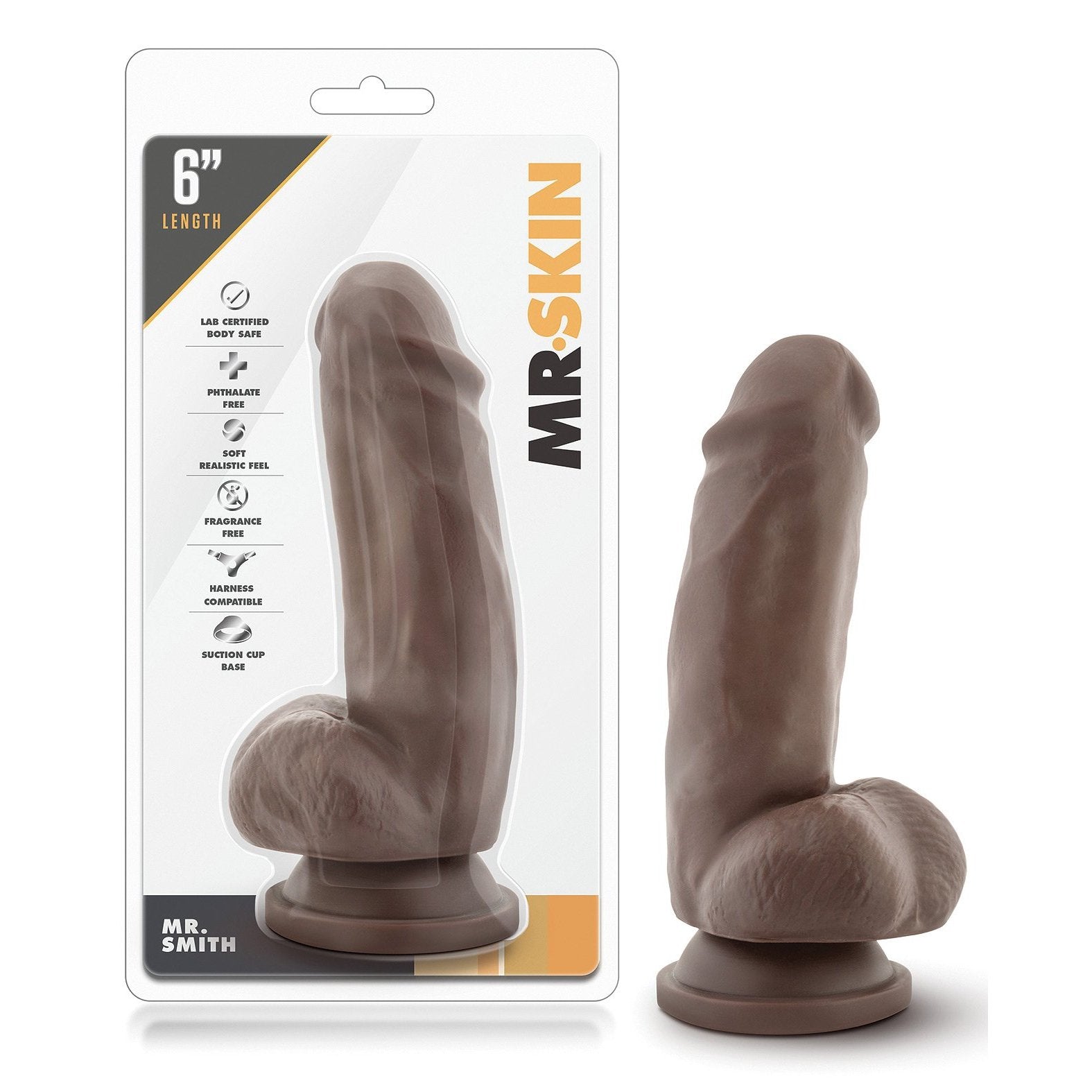 Blush Dr. Skin Mr. Skin 6" Dildo with Suction Cup - Mr. Smith