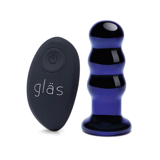 Glas 3.5" Rechargeable Vibrating Beaded Butt Plug