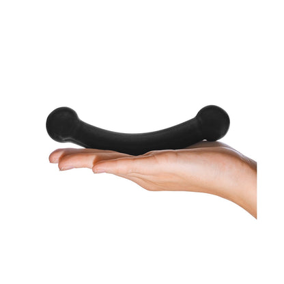 Glas Double Bull Glass Dildo - Black