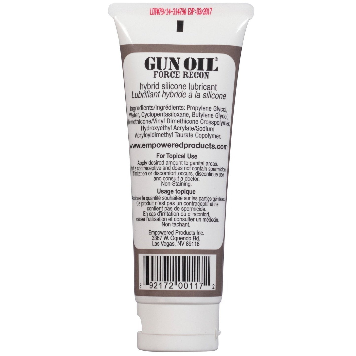 Gun Oil Force Recon Silicone/Water Based Hybrid Lube
