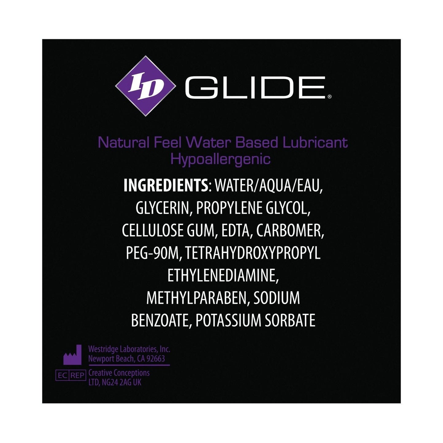 ID Glide Water Based Lubricant