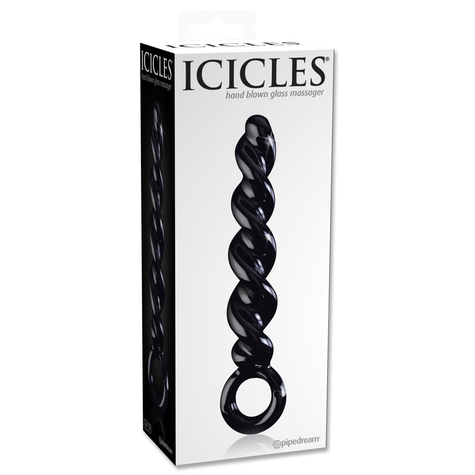 Icicles No. 39 Hand Blown Glass Twisted Dildo