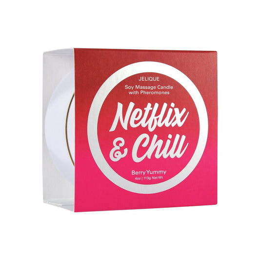 Jelique Massage Candle - 4 oz Netflix & Chill Berry Yummy