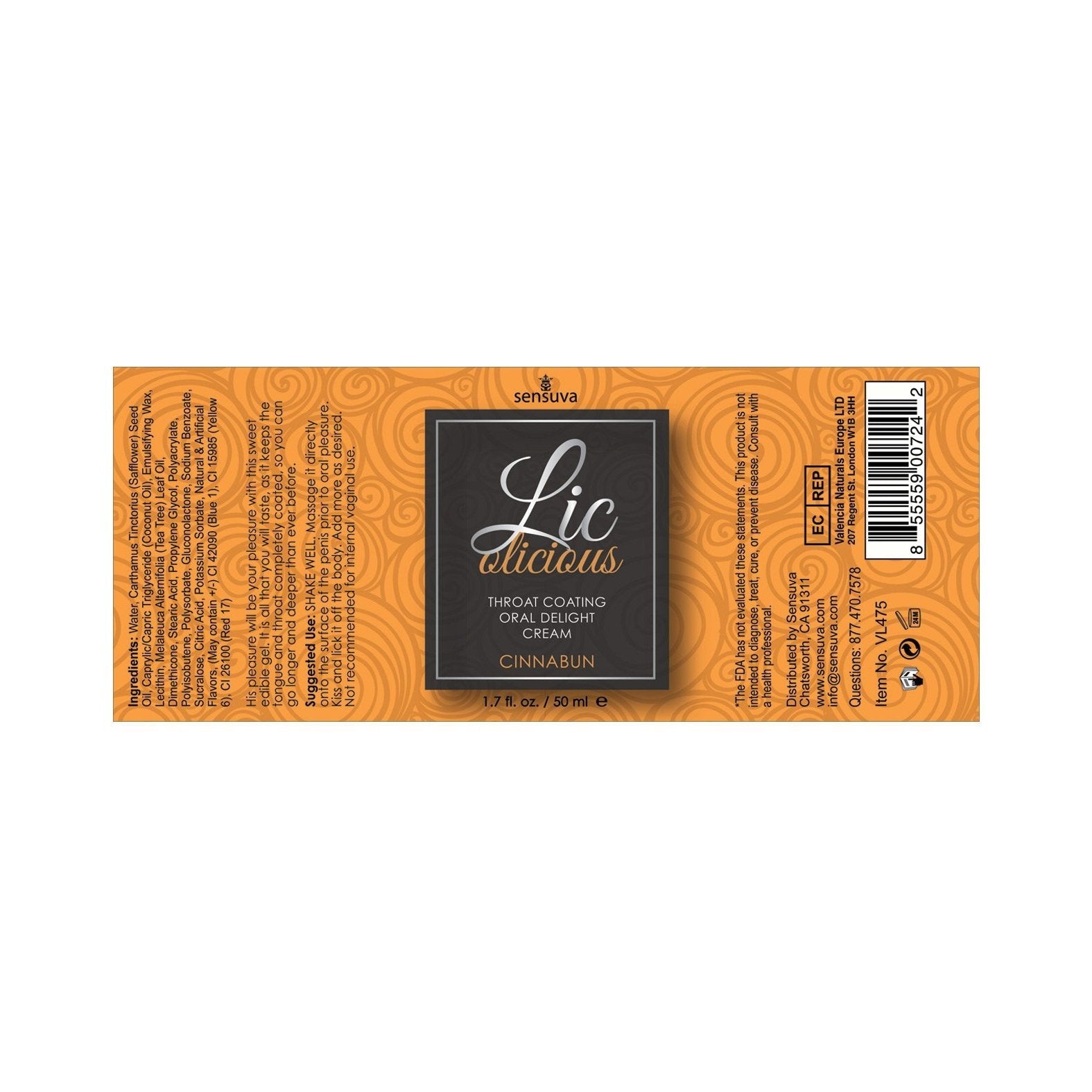 Lic O Licious Oral Delight Cream - 1.7 oz