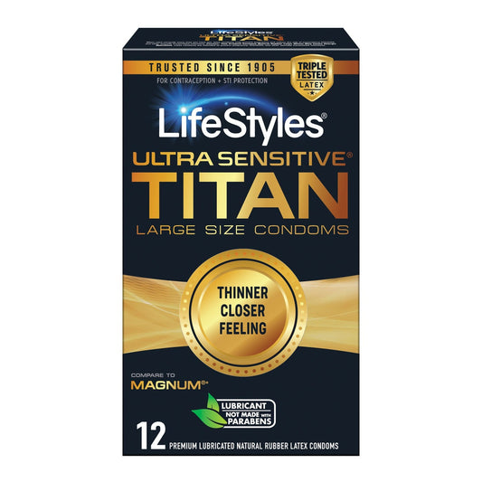 Lifestyles Ultra Sensitive Titan - Pack of 12