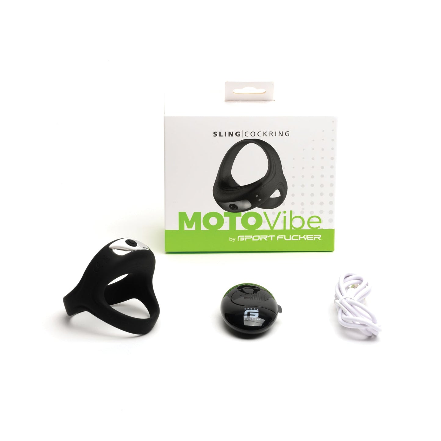 Sport Fucker Motovibe Sling Cockring With Remote - Black