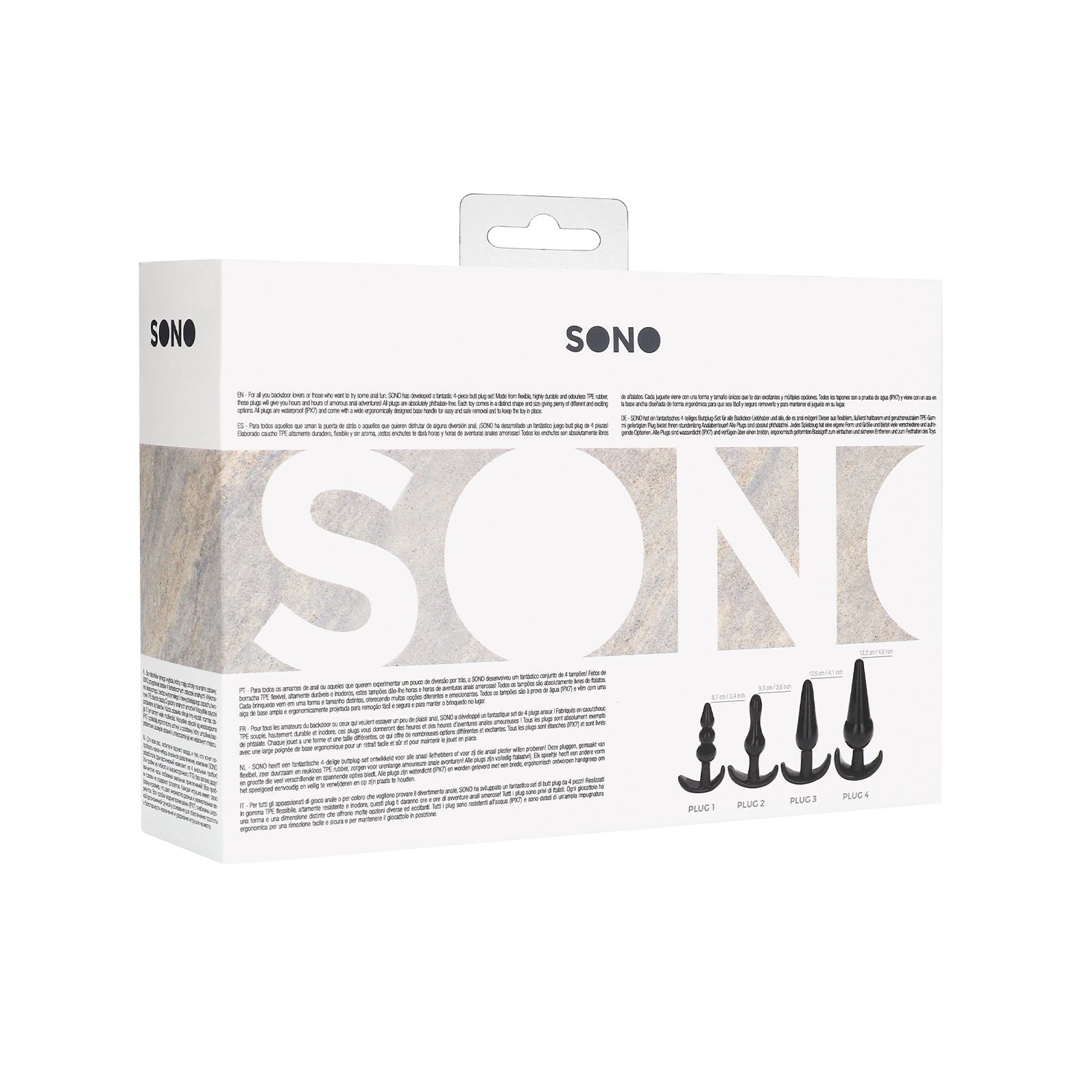 Shots Sono No. 8 Butt Plug - Set of 4 Adam's Toy Box Shots Sono No. 8 Butt Plug - Set of 4 Adam's Toy Box