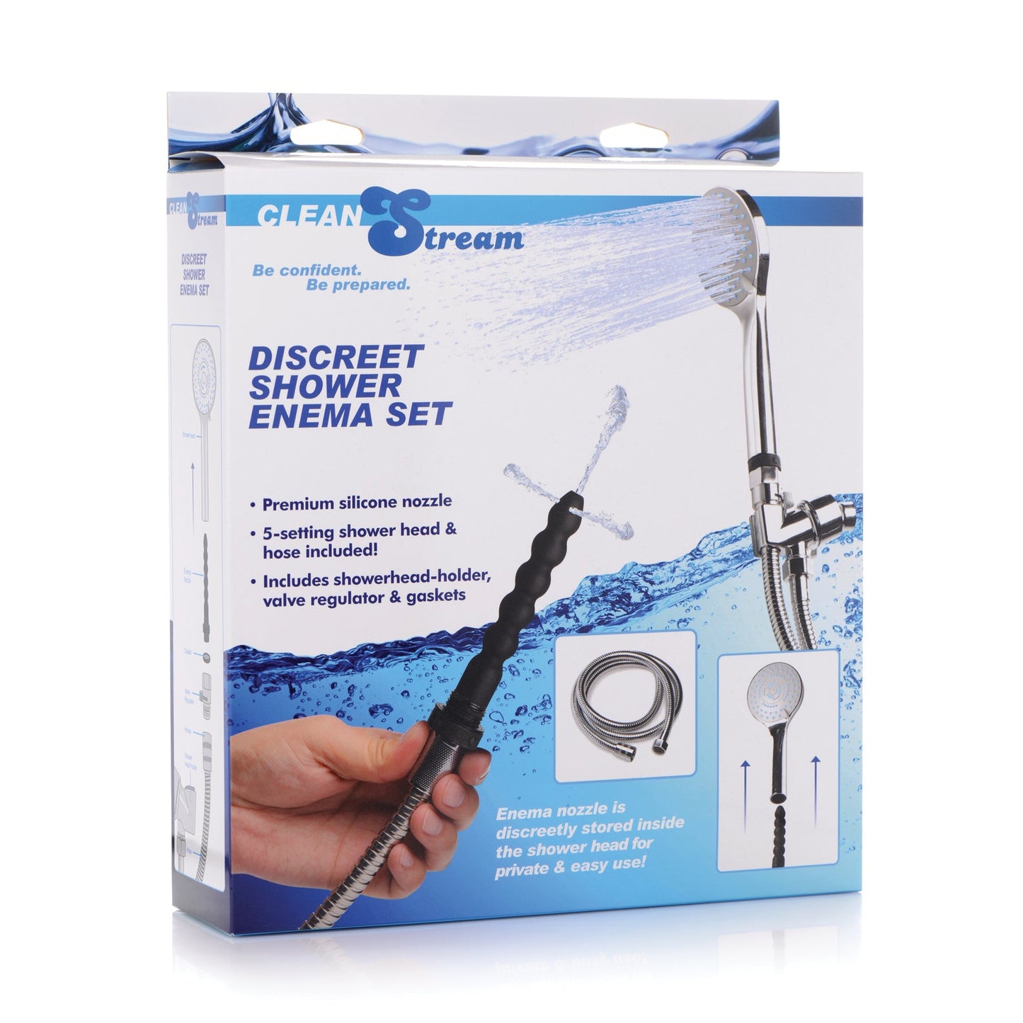 CleanStream Discreet Shower Enema Set