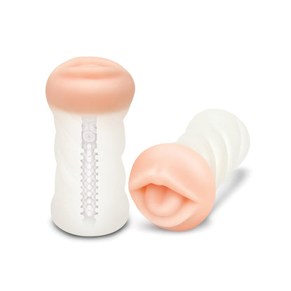 ZOLO Realistic Deep Throat Dual Density Transparent Stroker