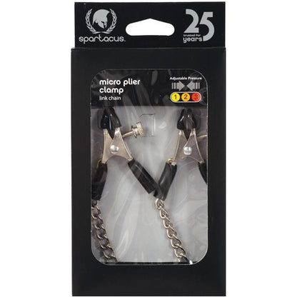 Adjustable Micro Plier Nipple Clamps w/Link Chain