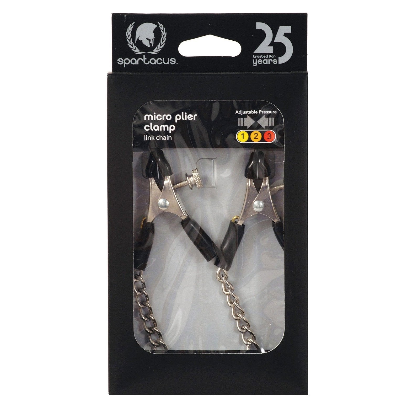 Shop Adjustable Micro Plier Nipple Clamps w/Link Chain | BDSM Adam's Toy Box Shop Adjustable Micro Plier Nipple Clamps w/Link Chain | BDSM Adam's Toy Box