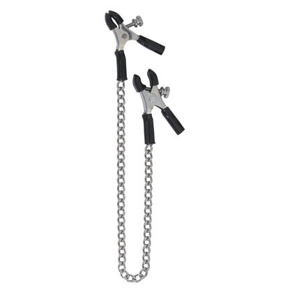 Adjustable Micro Plier Nipple Clamps w/Link Chain