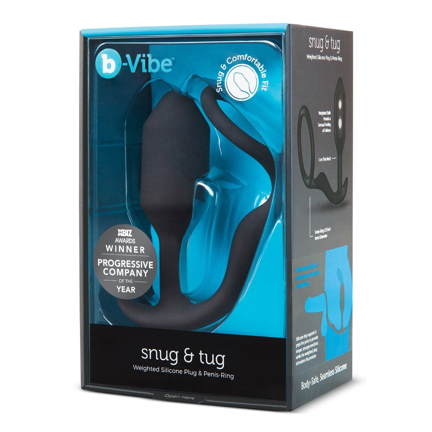 b-Vibe Snug & Tug Weighted Silicone & Penis Ring