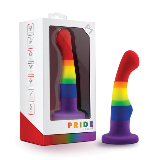 Blush Avant P1 Silicone Plug - Gay Pride