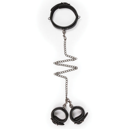 Easy Toys Faux Leather Collar w/ Handcuffs