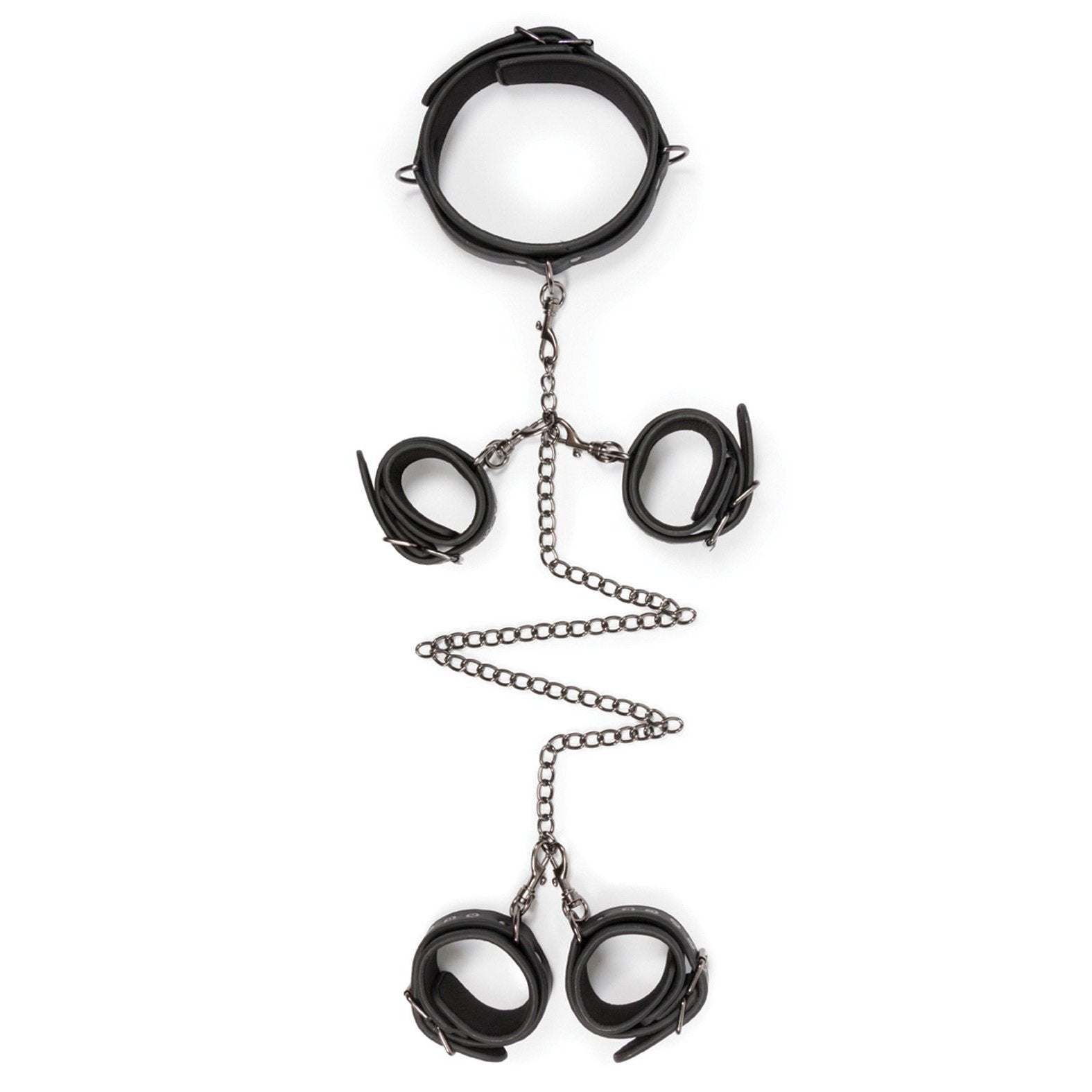 Easy Toys Fetish Set with Collar Ankle & Wrist Cuffs