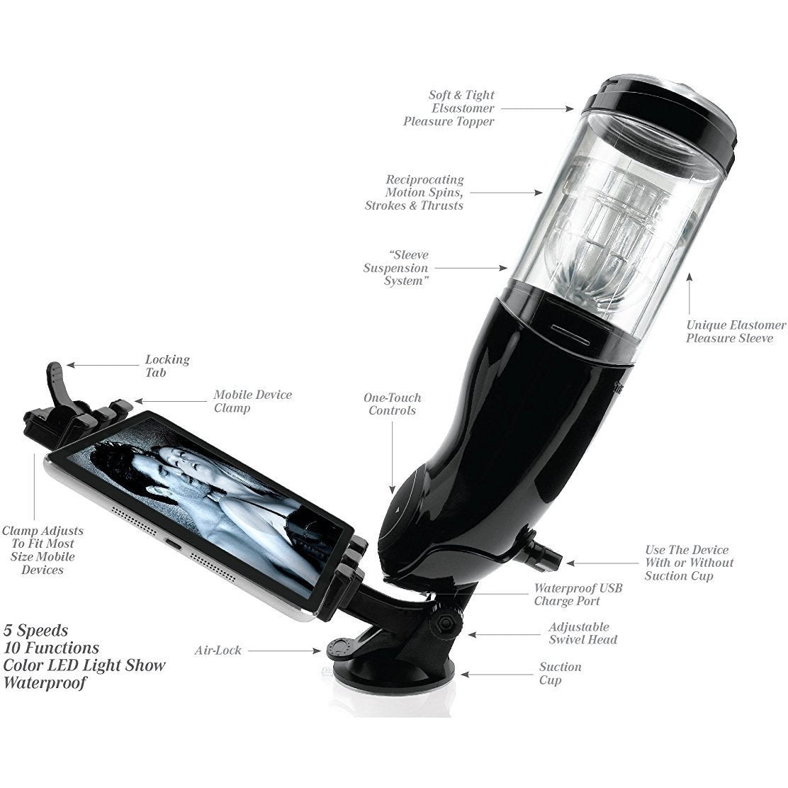 Extreme Toyz Mega Bator Rechargeable Masturbator Mouth/Ass | Blow Job Adam's Toy Box Extreme Toyz Mega Bator Rechargeable Masturbator Mouth/Ass | Blow Job Adam's Toy Box