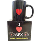 I Love Sex Heat Changing Heart Mug