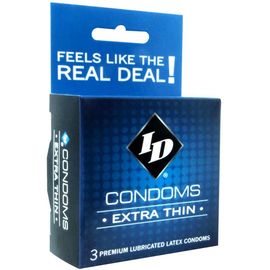 ID Extra Thin Condoms - Box of 3