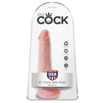 King Cock 6" Cock with Balls