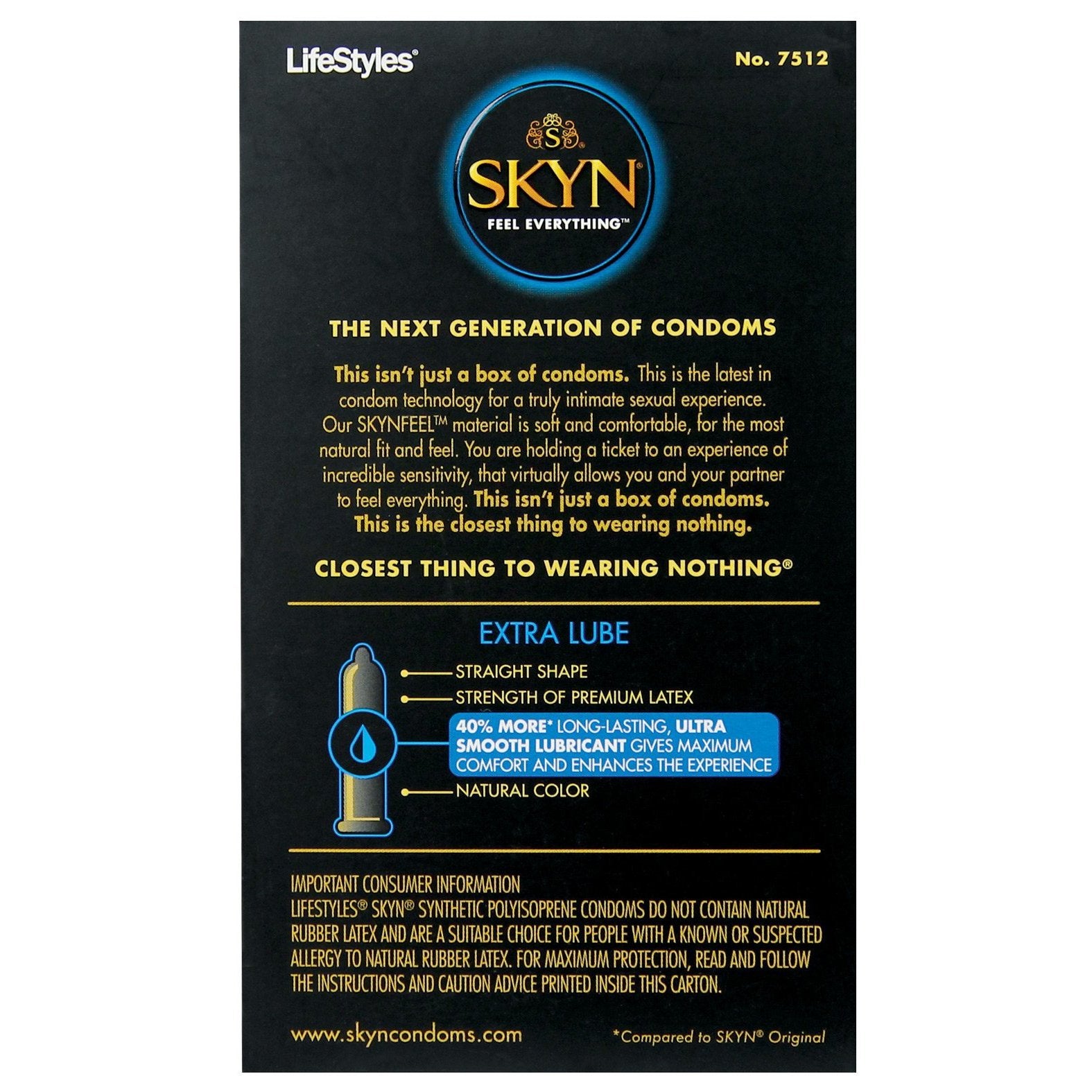 Shop Lifestyles SKYN Extra Lubricated Condoms - Box of 12 | Classic Adam's Toy Box Shop Lifestyles SKYN Extra Lubricated Condoms - Box of 12 | Classic Adam's Toy Box