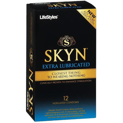 Lifestyles SKYN Extra Lubricated Condoms - Box of 12